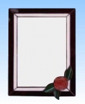 Mirror " Rose ",ca. 26 x 19 cm
