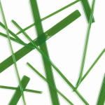 Oceanside glass noodle,COE 96,opaque,fern green,code 755,length ca. 43 cm,1 piece