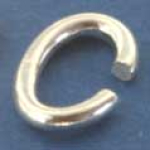 Biegering,oval,925er Sterling Silber,ca. 10 x 8 x 1,2 mm,1 Stück,Art.Nr. 3577H.