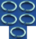 Biegeringe,rund,925er Sterling Silber,Stärke ca. 2 mm,Ø ca. 18 mm,5 Stücke,Artikelnummer 3587R-5.