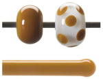 Bullseye rod,COE 90,butterscotch,opalescent,code 0337,l. ca. 43 cm