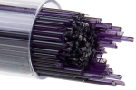 Bullseye Stringer,Ø ca. 1 mm,AK 90,transparent,dunkelviolett,Code 1128,ca. 180 g
