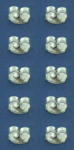 Butterflies,925er Sterling Silber,Ø ca. 4,5 x 6 mm,10 Stücke,Art.Nr. 3690A-10