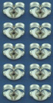 Butterflies,925 Sterling Silver,Ø ca. 5 x 7 mm,10 pieces,item number 3690B-10.