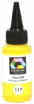 Enamel paint for glass (COE82,COE90,COE96) and ceramic,Color Line 117,yellow,ca. 62 g,item number 5200117.