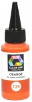 Enamel paint for glass (COE82,COE90,COE96) and ceramic,Color Line 124,orange,ca. 62 g,item number 5200124.