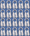 End caps,standard,for diameter 2 mm,925 Sterling Silver,20 pieces,item number 3541-20.