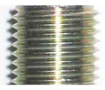 Threaded rod,zinc plated,thread M10x1,length ca. 10 mm,item number 2417100.