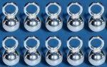 Calottes,inner diameter ca. 3,5 mm,with closed big loop,925 Sterling Silver,10 pieces,item number 3548X-10.