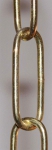 Lamp chain,ca. 10 x 33 mm,gloss brassed,polished and zapon-varnished,length ca. 1,8 m,item number 2313300-18.