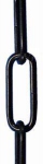 Lamp chain,ca. 10 x 33 mm,black,length ca. 1 m,item number 2313302-10.