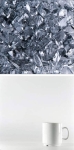 Oceanside Glass,frit,coarse,System 96,COE 96,transparent,pale gray,code 1808,ca. 100 g,item number 9671513.