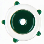 Oceanside glass rod,System 96,COE 96,transparent,dark green,code 125,diameter ca. 4 - 6 mm,length ca. 48 cm,item number 9640300.