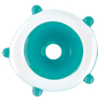 Oceanside glass rod,System 96,COE 96,opalescent,peacock green,code 2234,diameter ca. 4 - 6 mm,length ca. 48 cm,item number 9642501.