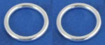 Ringe,geschlossen,925er Sterling Silber,Stärke ca. 2 mm,Ø ca. 14 mm,2 Stücke,Art.Nr. 3569M-2.