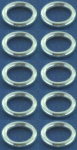 Rings,closed,Sterling Silver,thickness ca. 1 mm,Ø ca. 6 mm,10 pieces,item number 3572B-10