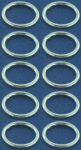 Ringe,geschlossen,925er Sterling Silber,Stärke ca. 1 mm,Ø ca. 8 mm,10 Stücke,Artikelnummer 3572D-10.