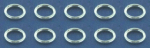 Ringe,geschlossen,925er Sterling Silber,Stärke ca. 0,7 mm,Ø ca. 4,8 mm,10 Stücke