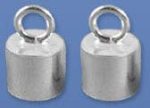 Ringhülsen,Länge ca. 10 mm,Innendurchmesser ca. 5,2 mm,925er Sterling Silber,2 Stücke,Artikelnummer 3529H-2.
