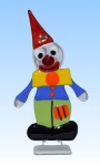 Stehender Clown mit roter Zipfelmütze,Tischdekoration,ca. 23 x 12,5 cm